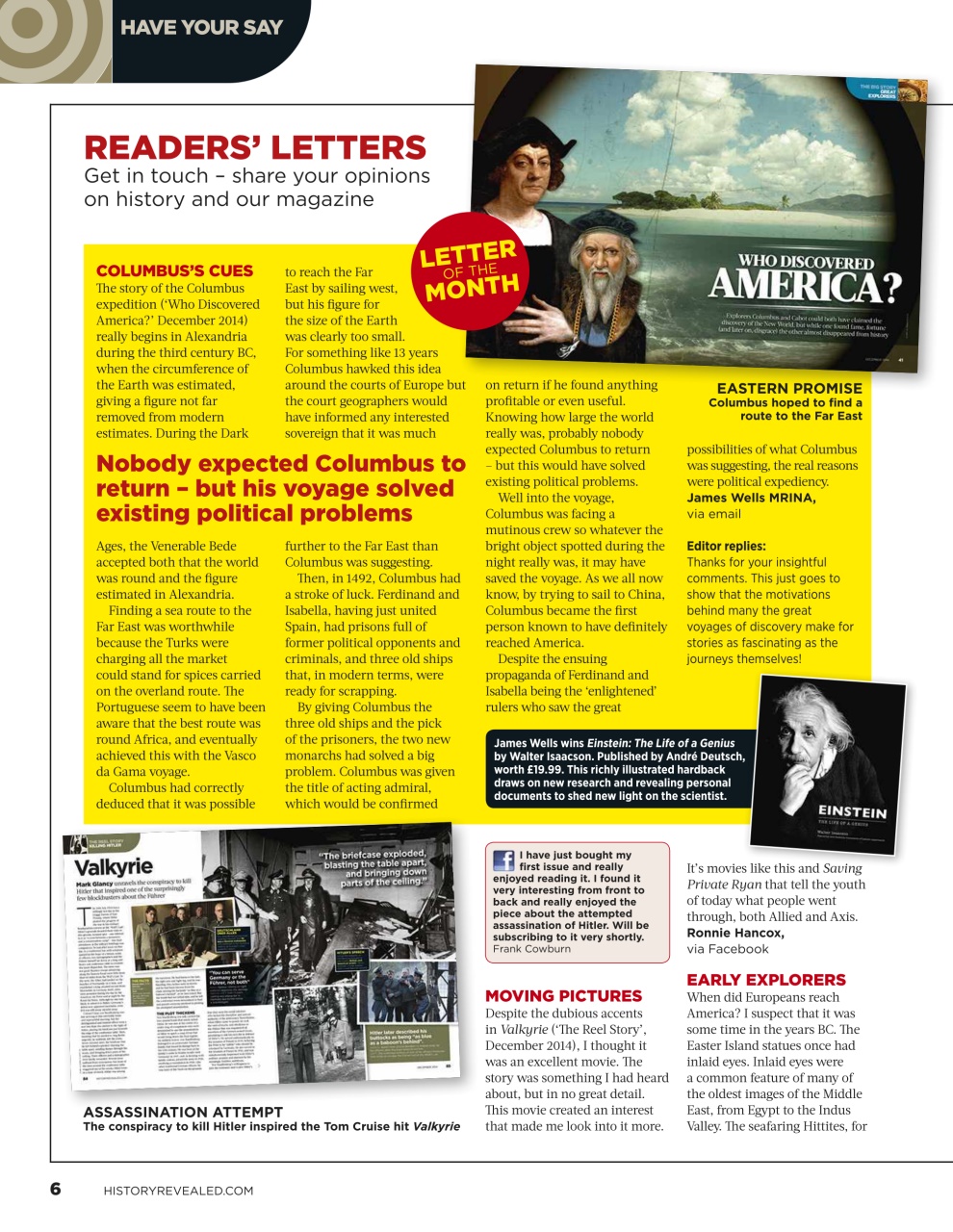 BBC History Revealed Magazine Preview Pages