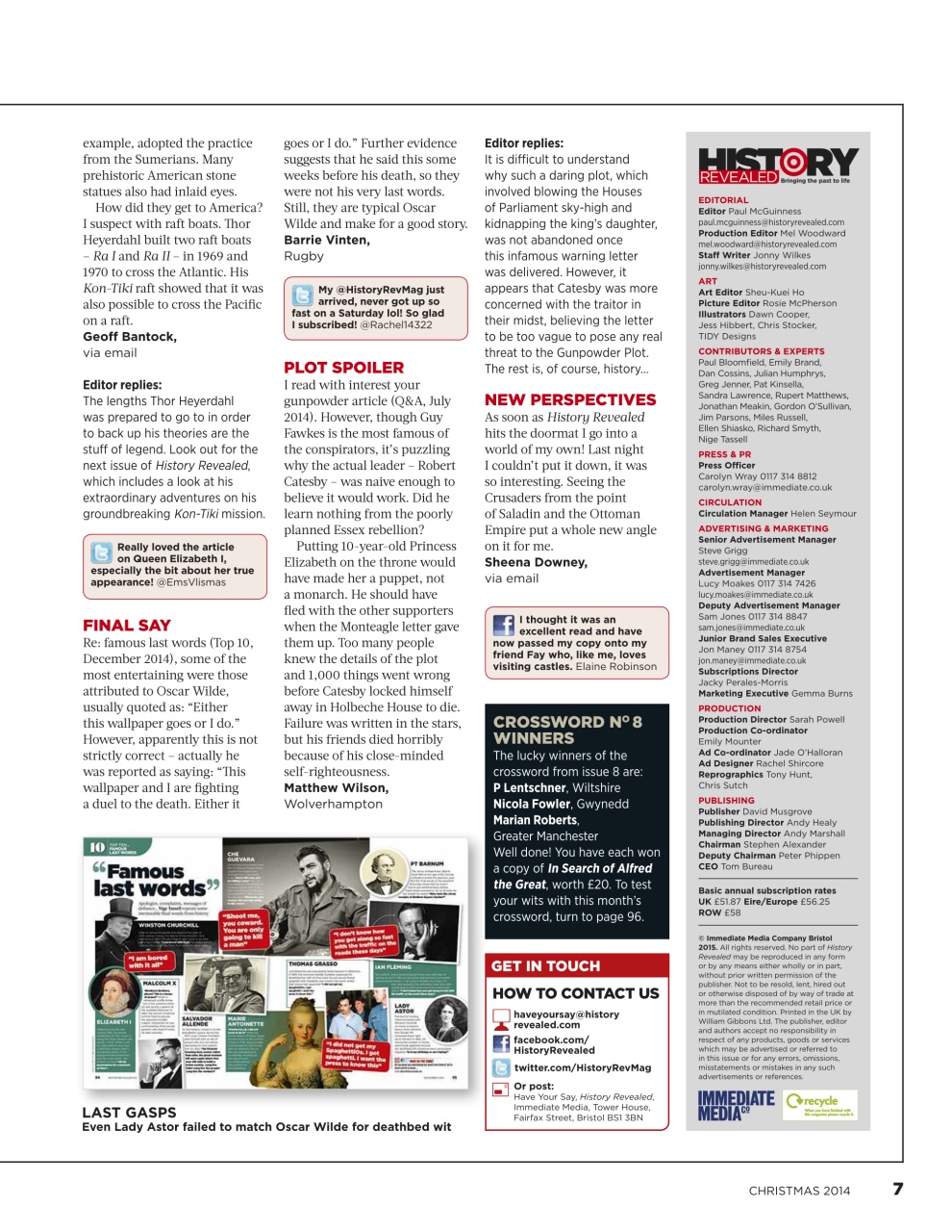 BBC History Revealed Magazine Preview Pages