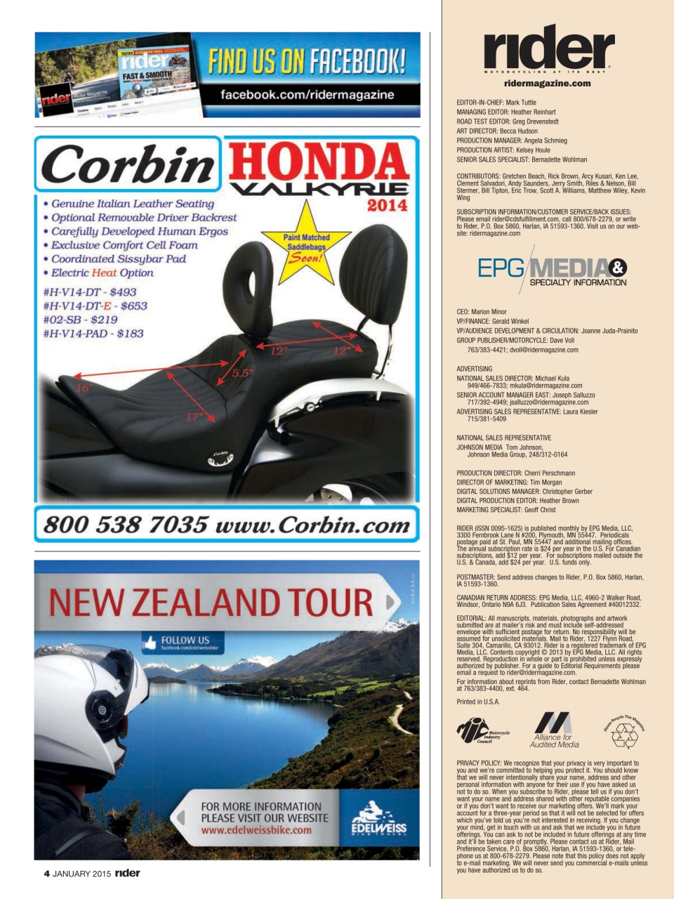 Rider Magazine Preview Pages