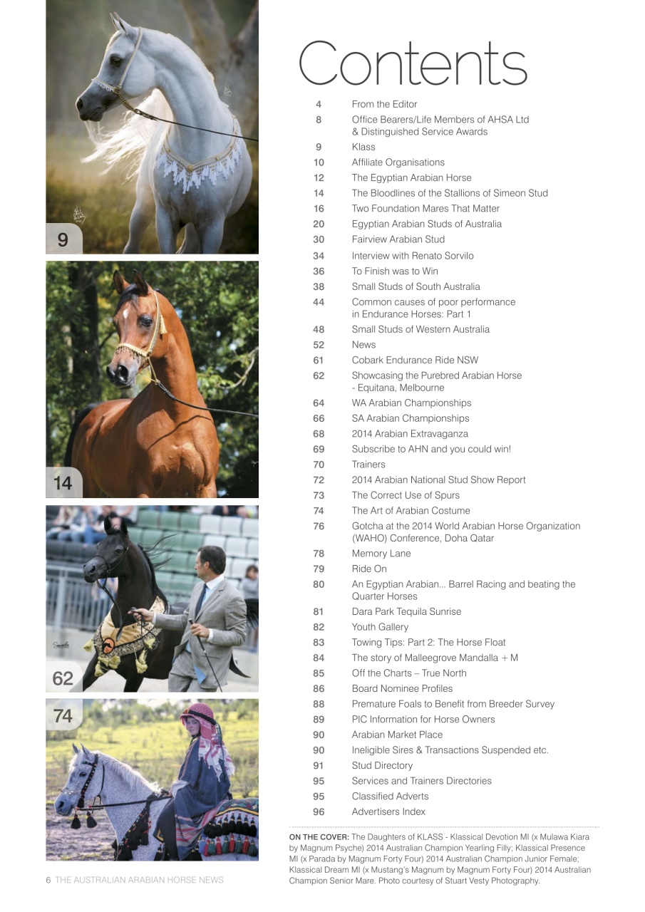 Australian Arabian Horse News Preview Pages