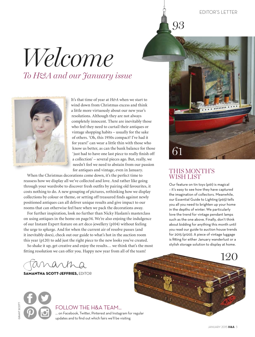 Homes & Antiques Magazine Preview Pages