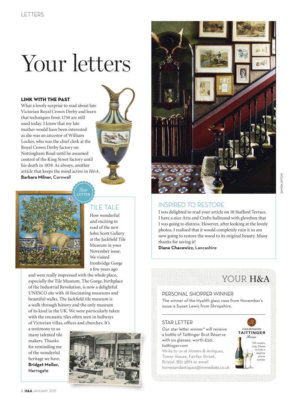Homes & Antiques Magazine Preview Pages