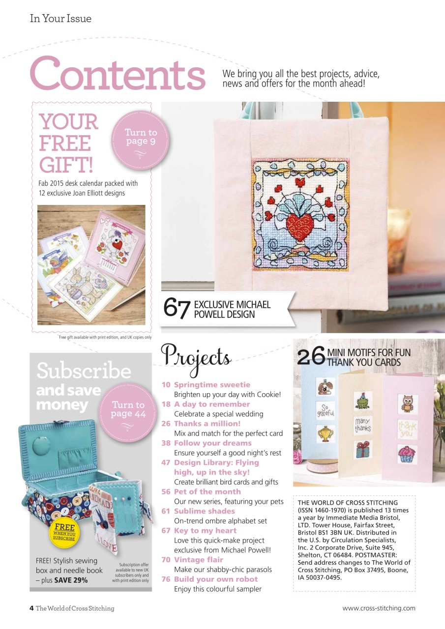 The World of Cross Stitching Preview Pages