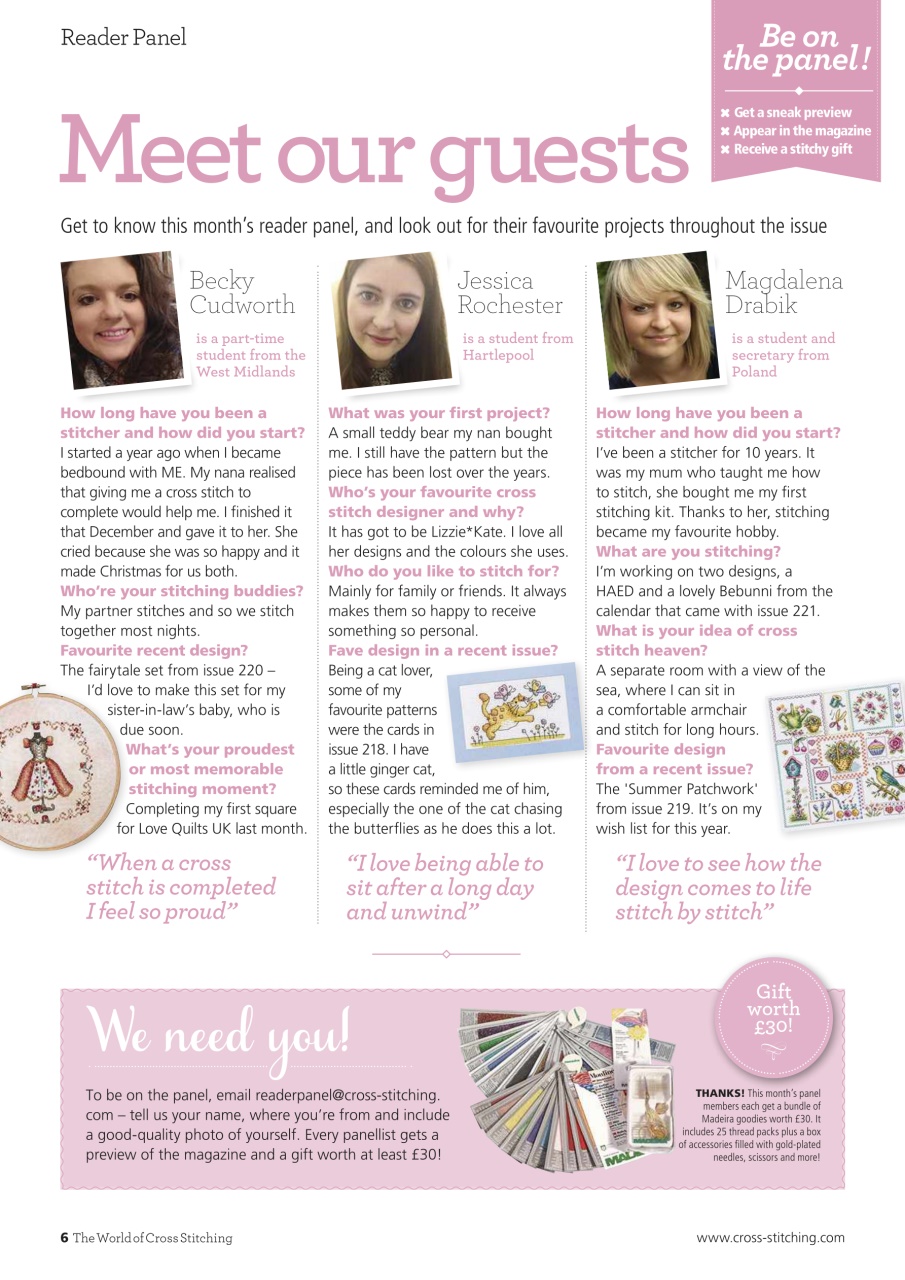 The World of Cross Stitching Preview Pages