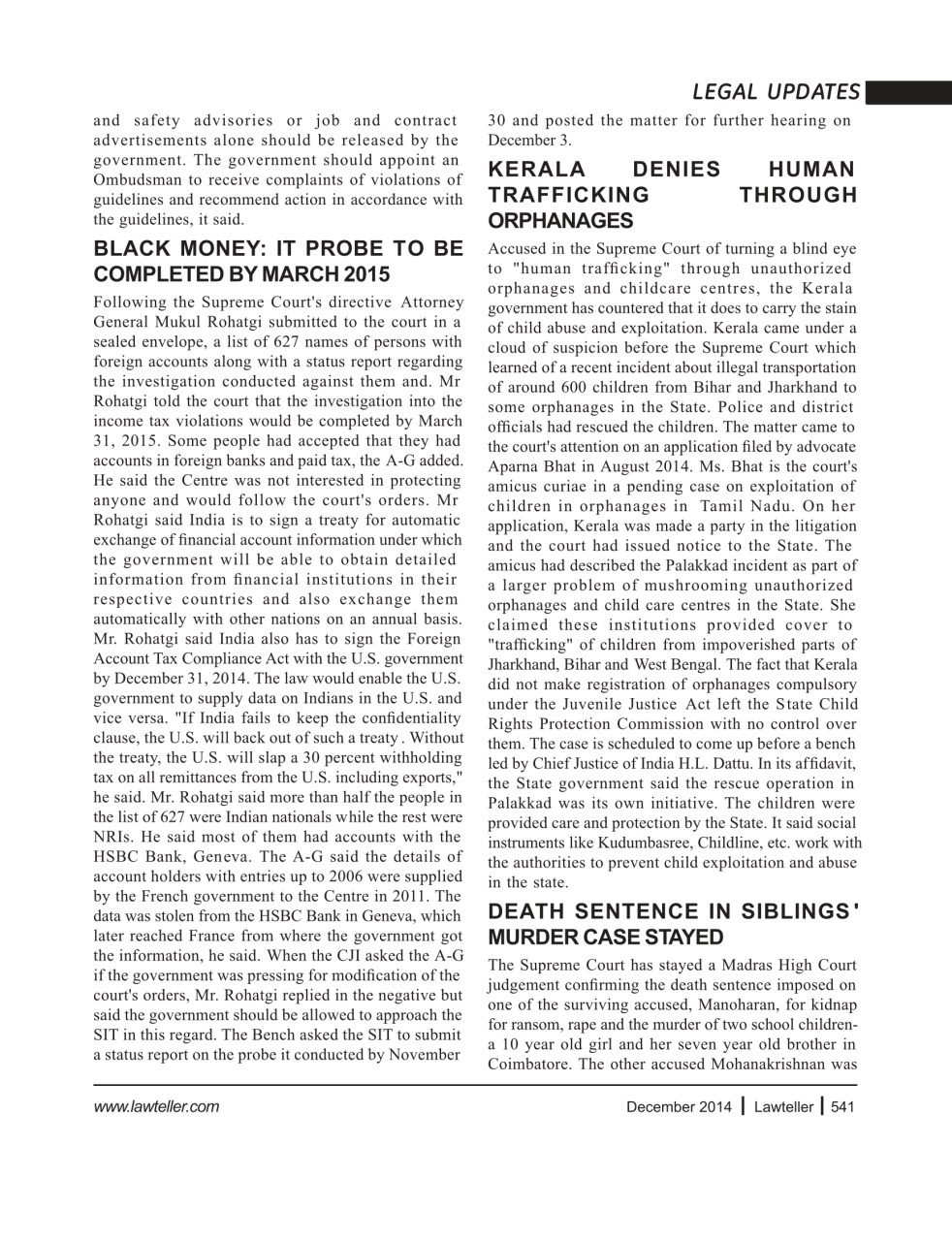 Lawteller – A Legal Awareness Magazine Preview Pages