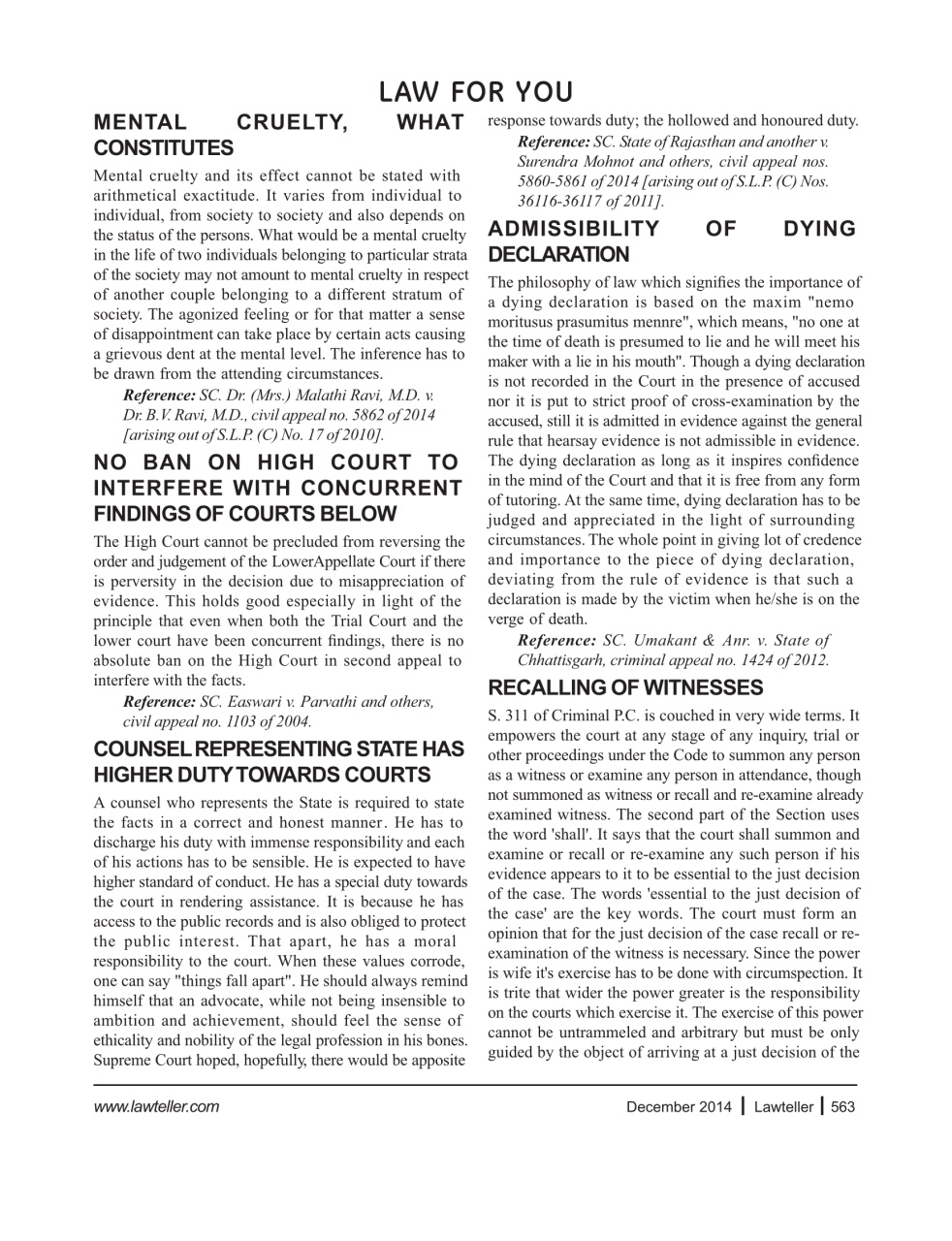 Lawteller – A Legal Awareness Magazine Preview Pages