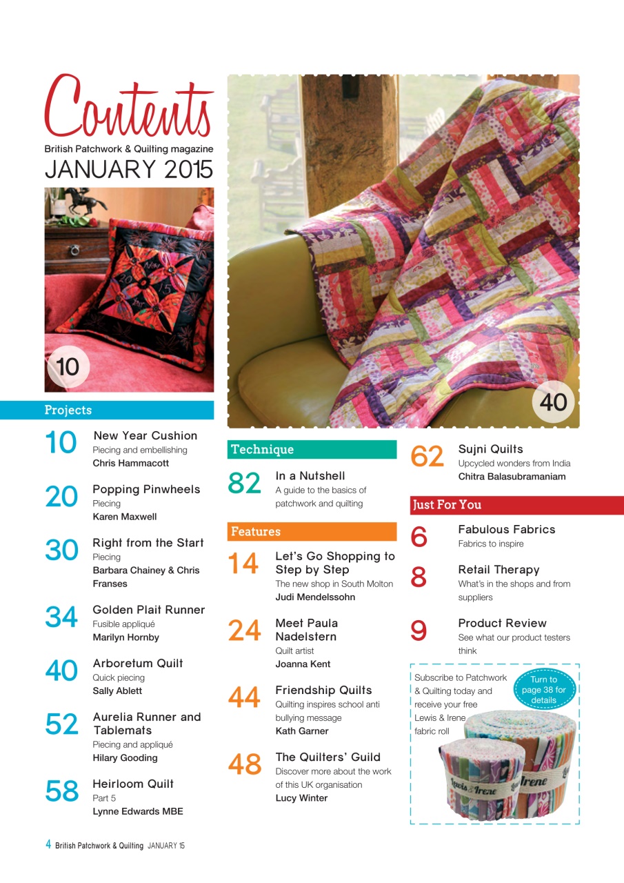 Patchwork and Quilting Preview Pages