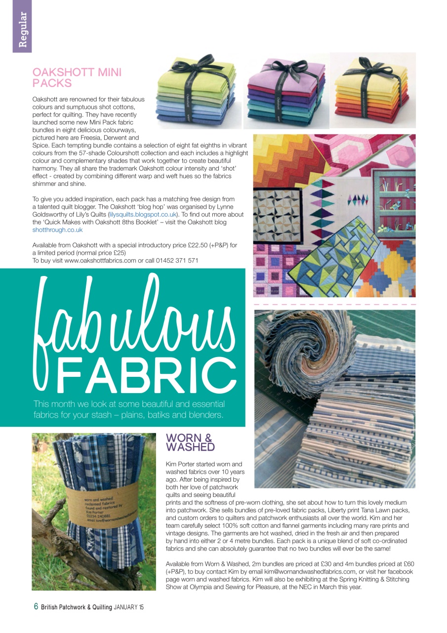 Patchwork and Quilting Preview Pages