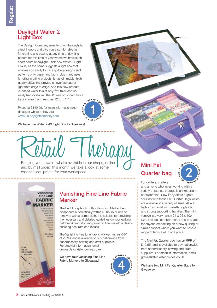 Patchwork and Quilting Preview Pages