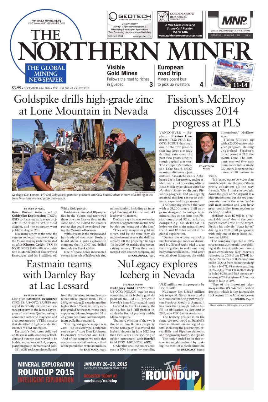 The Northern Miner Preview Pages