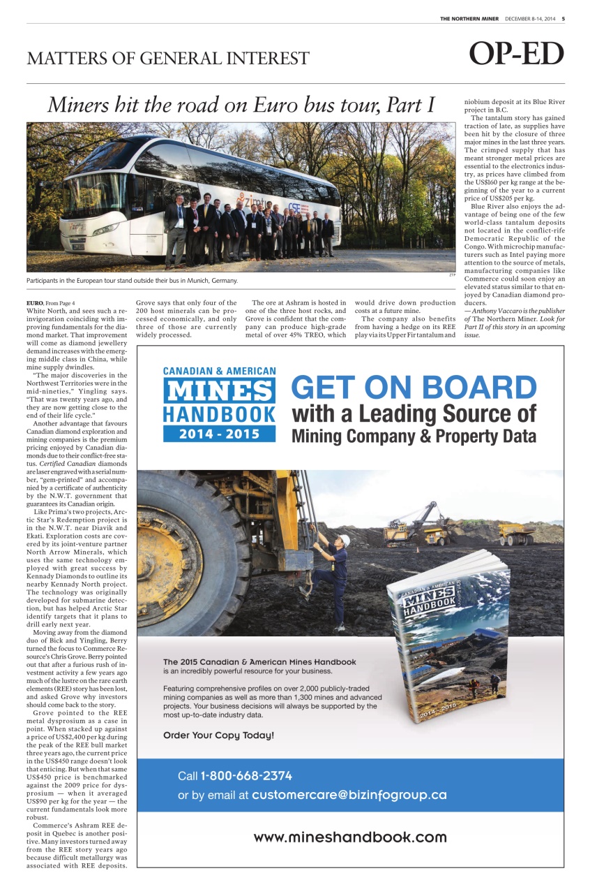 The Northern Miner Preview Pages