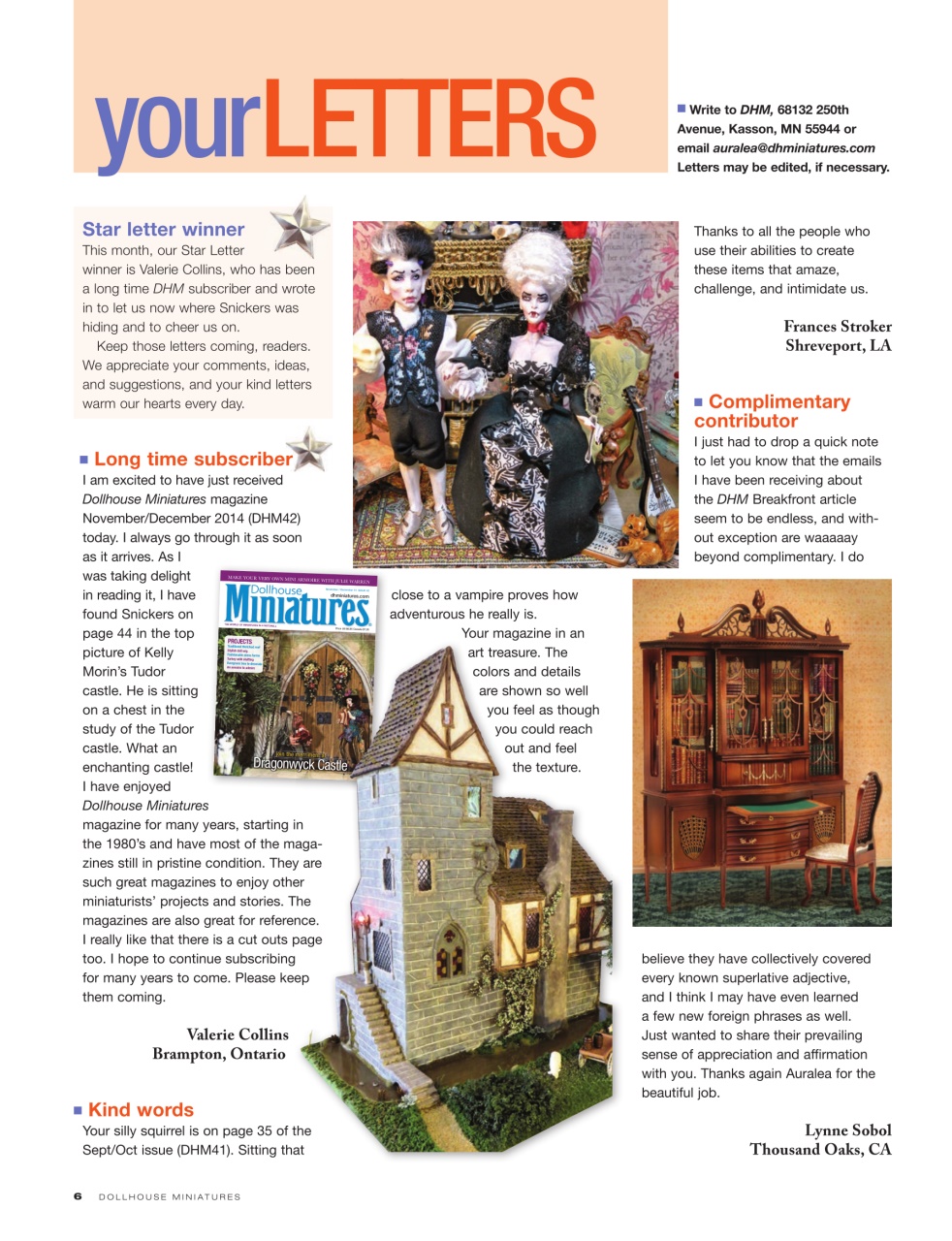 Dollhouse Miniatures Preview Pages