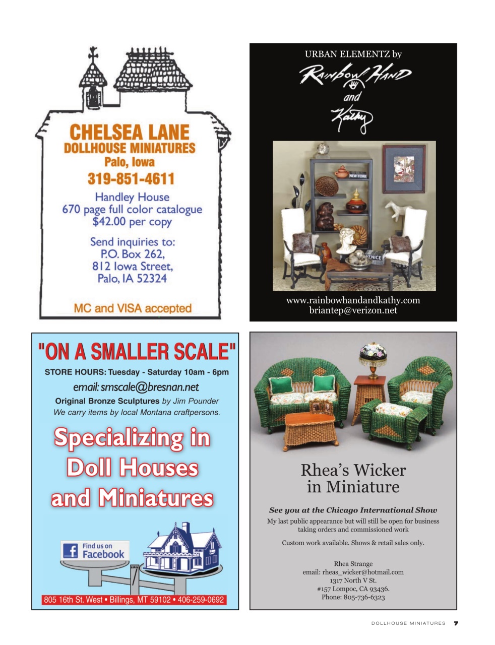 Dollhouse Miniatures Preview Pages