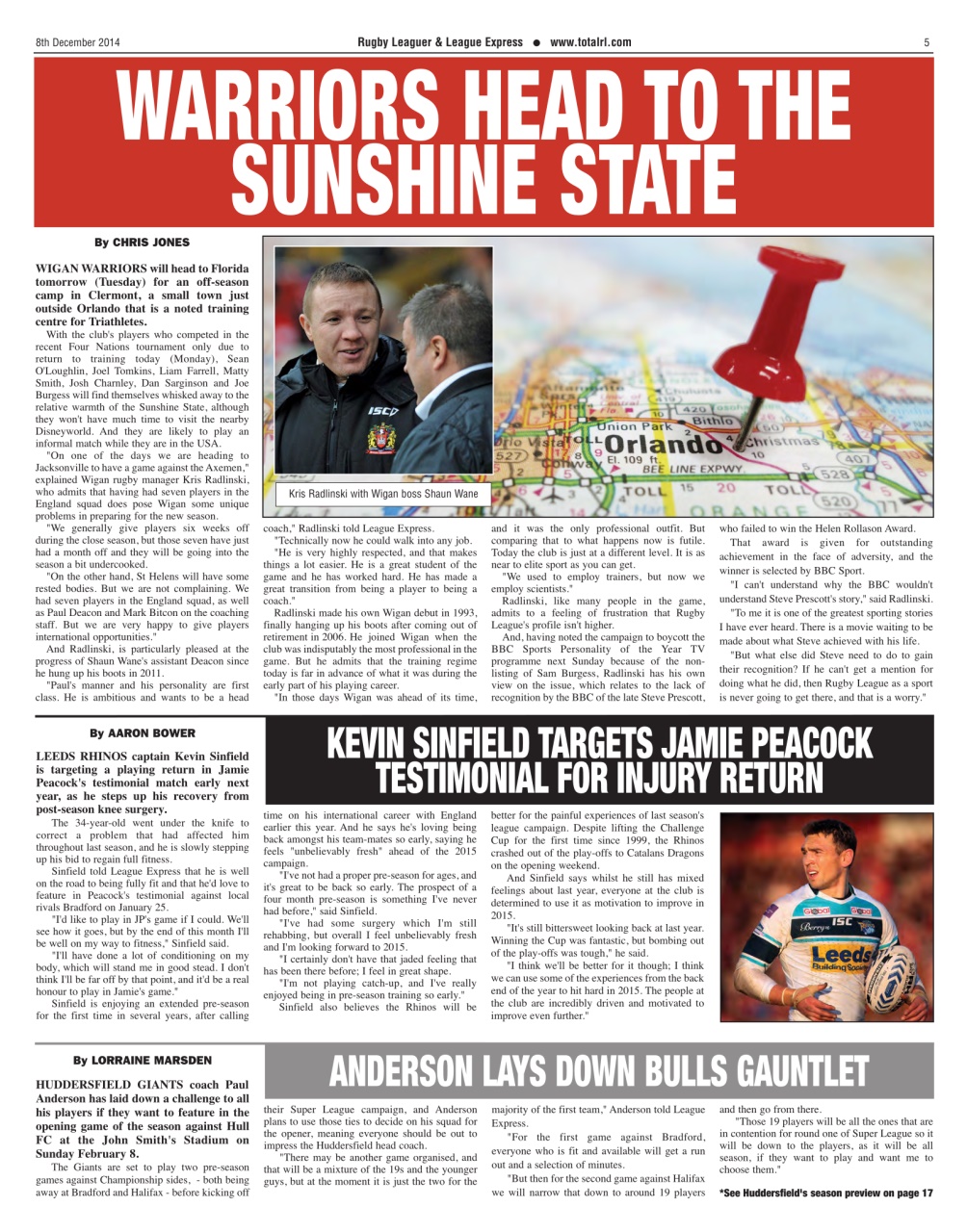 League Express Preview Pages