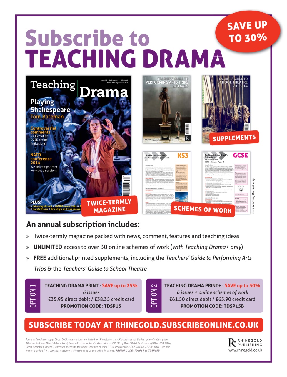 Drama and Theatre Preview Pages