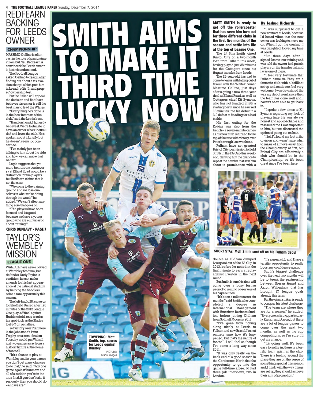 The Football League Paper Preview Pages