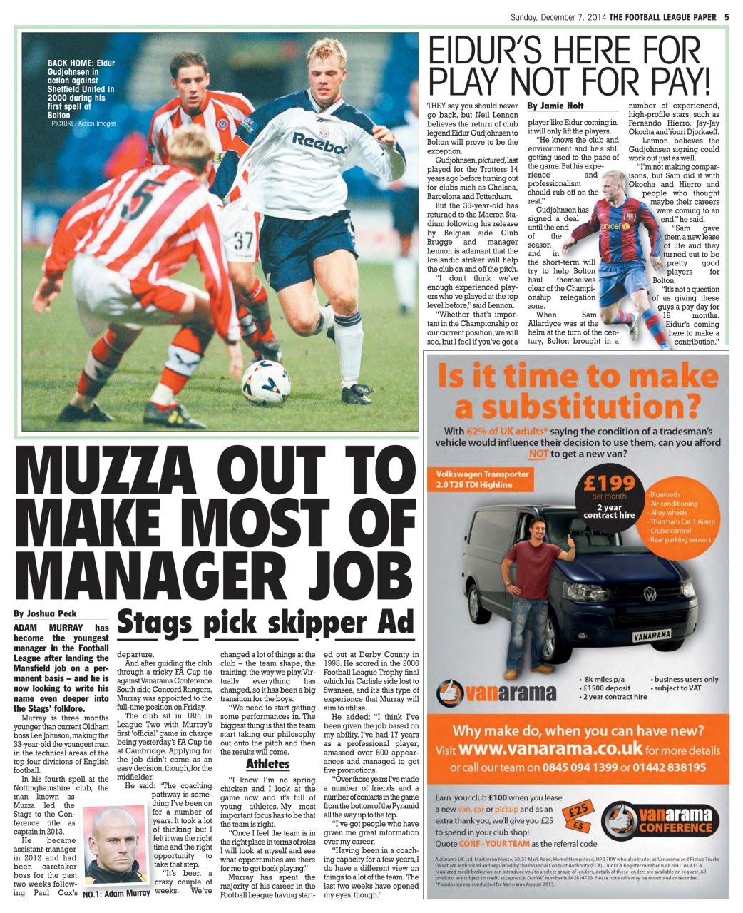 The Football League Paper Preview Pages