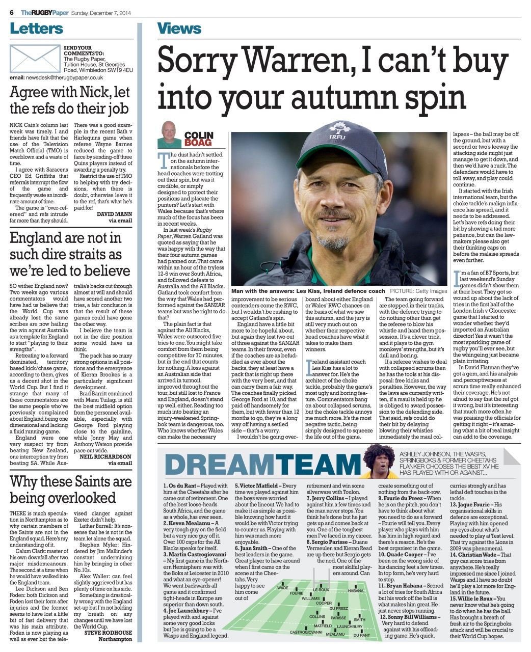 The Rugby Paper Preview Pages