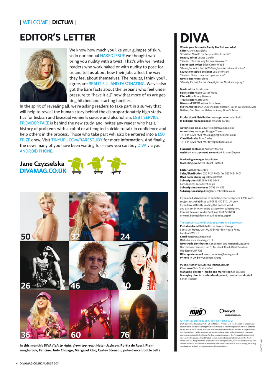 DIVA Magazine Preview Pages