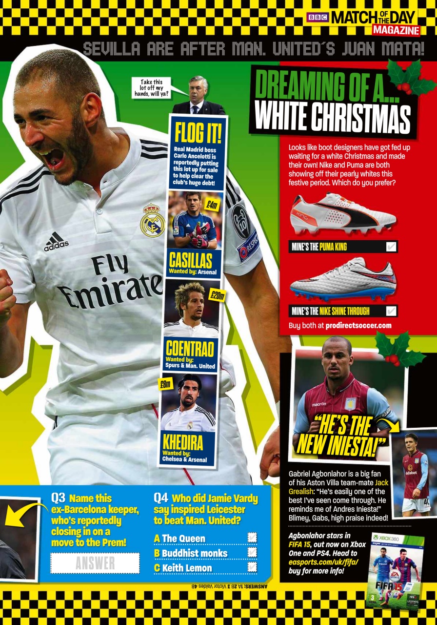 Match of the Day Preview Pages
