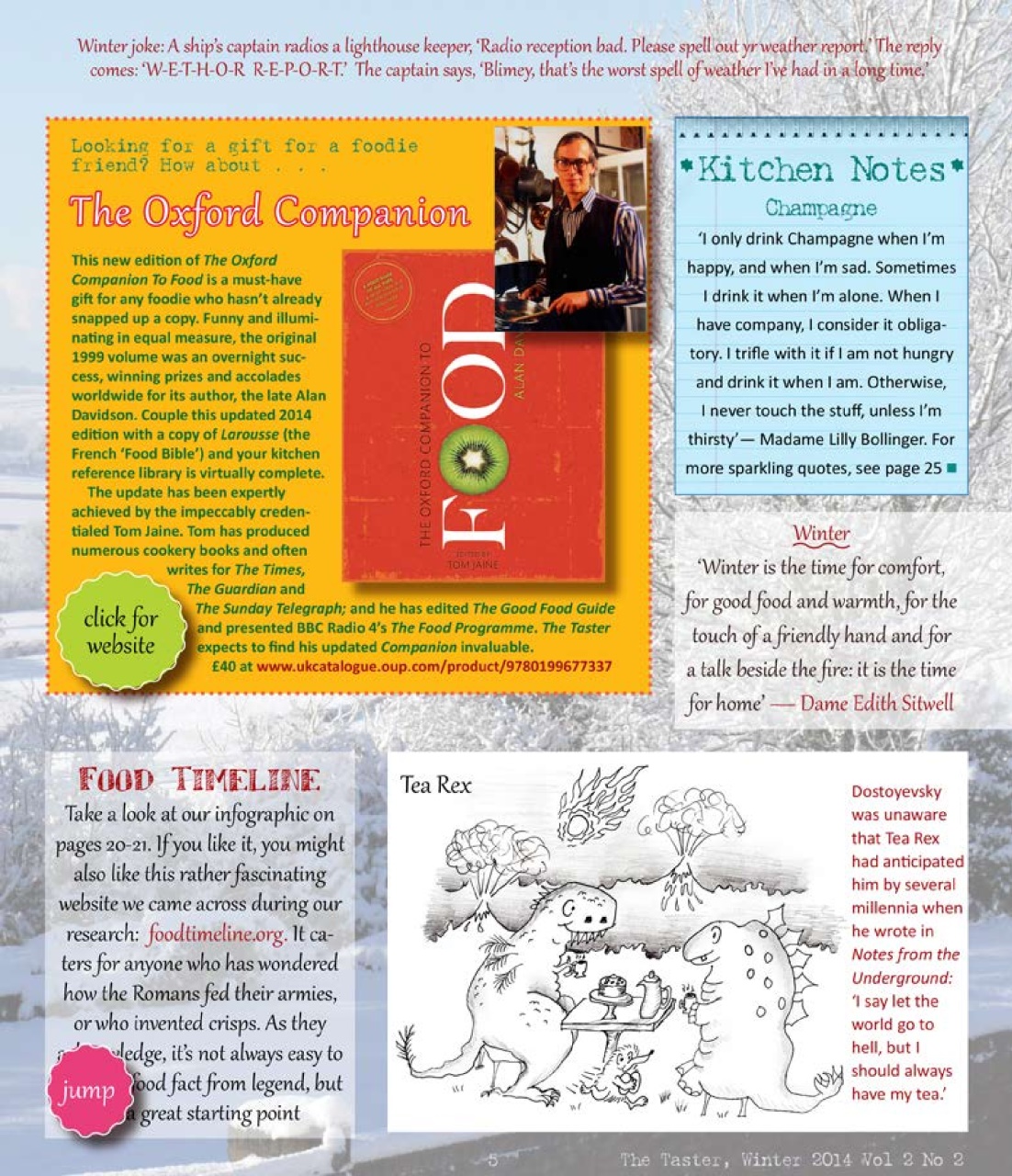 The Taster Magazine Preview Pages