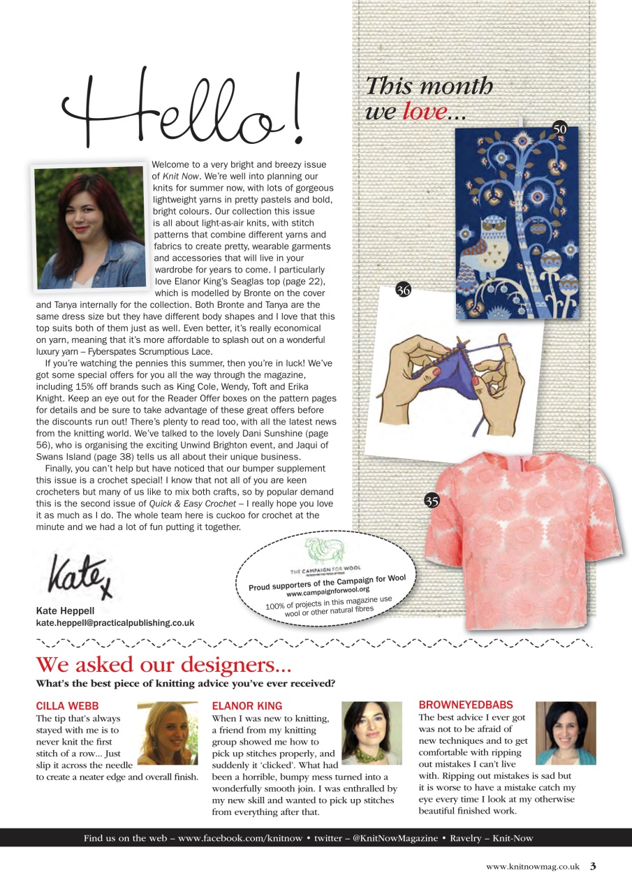 Knit Now Preview Pages