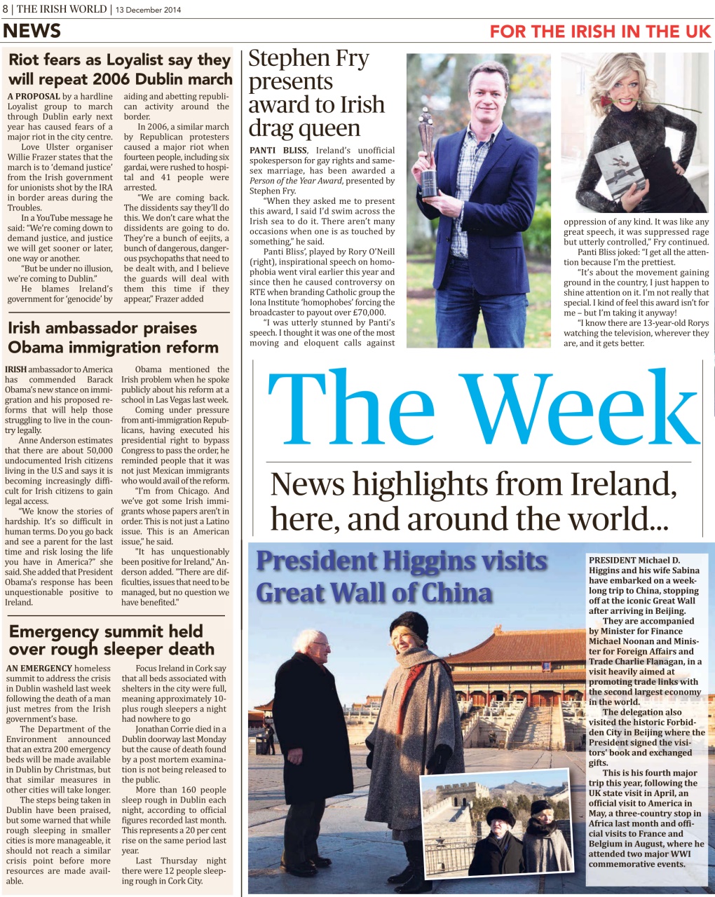 Irish World Preview Pages