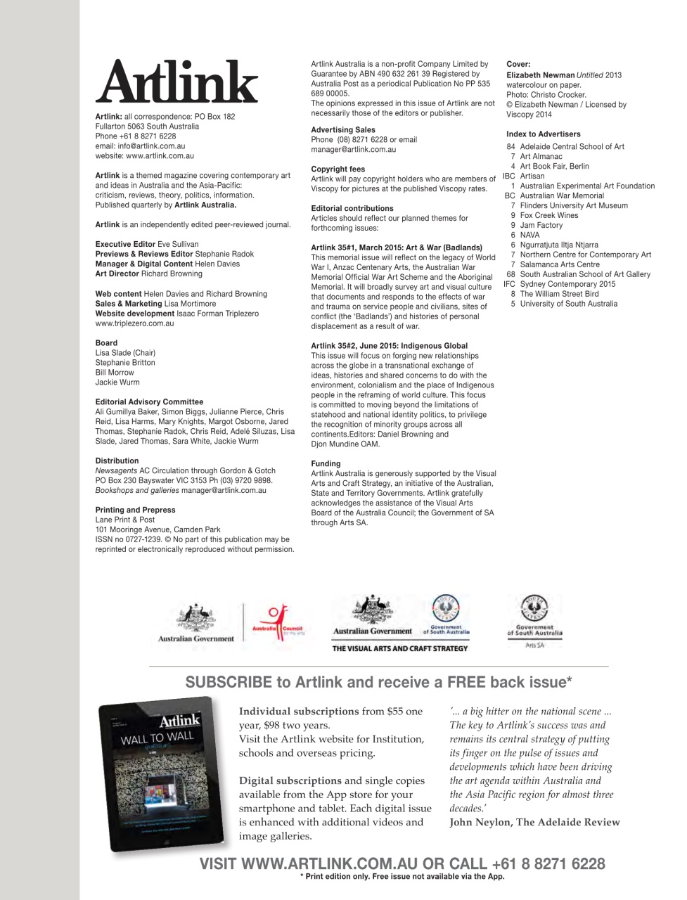 Artlink Magazine Preview Pages