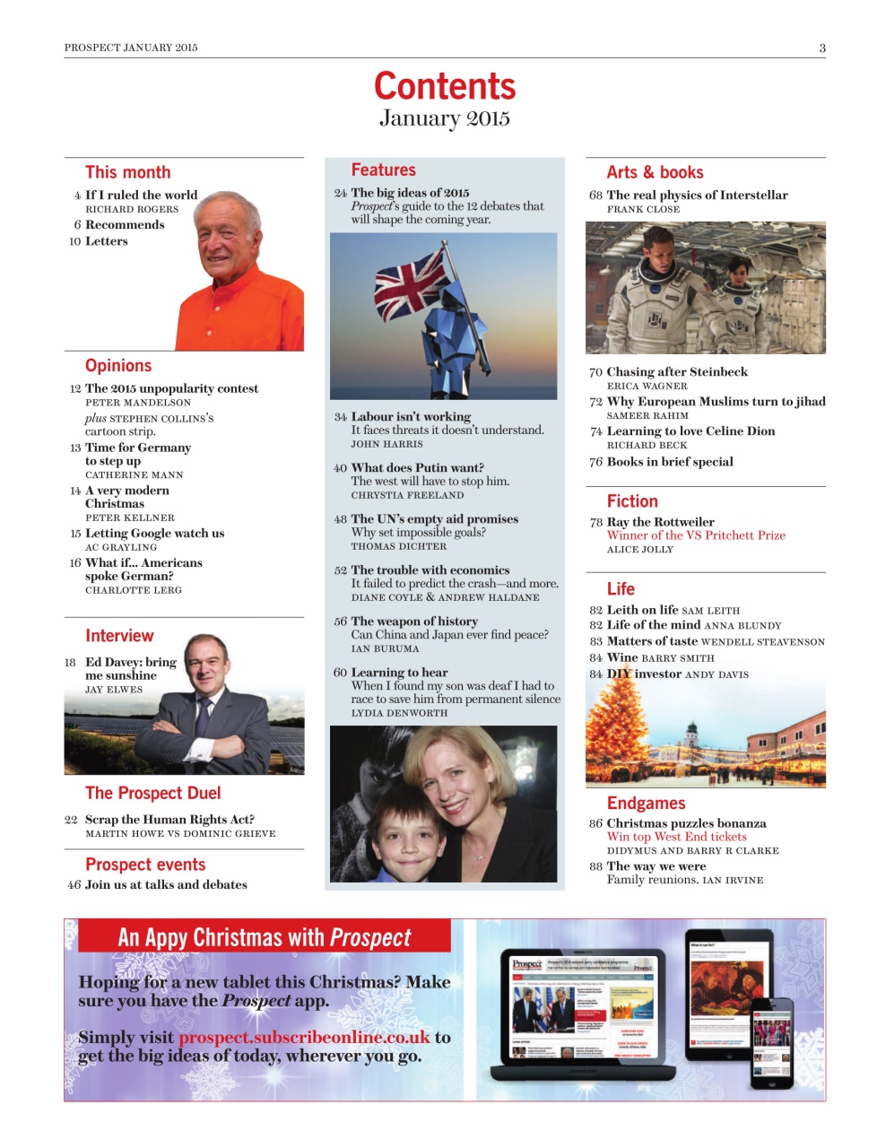 Prospect Magazine Preview Pages