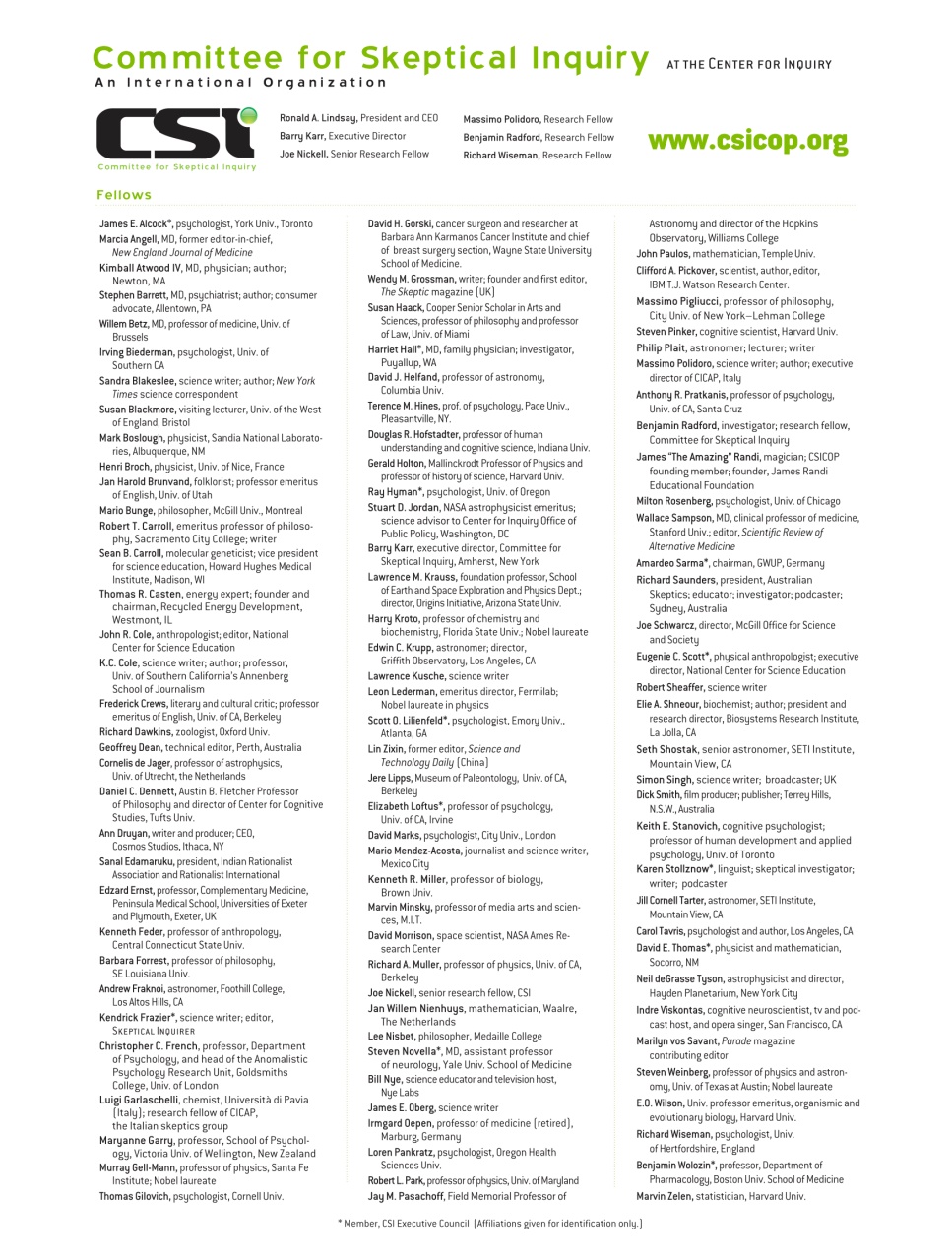 Skeptical Inquirer Preview Pages