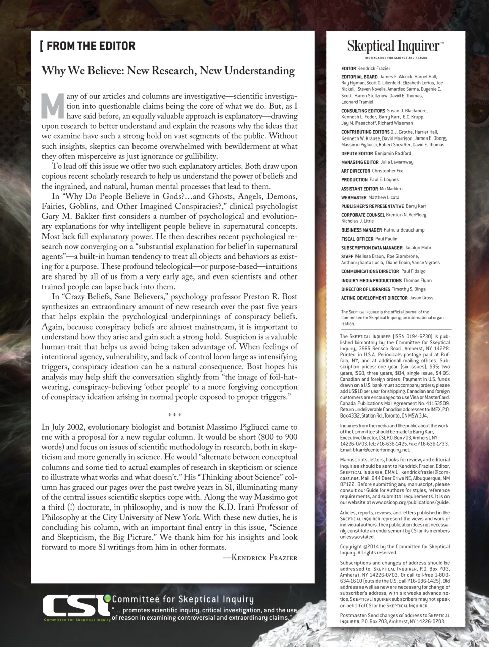 Skeptical Inquirer Preview Pages