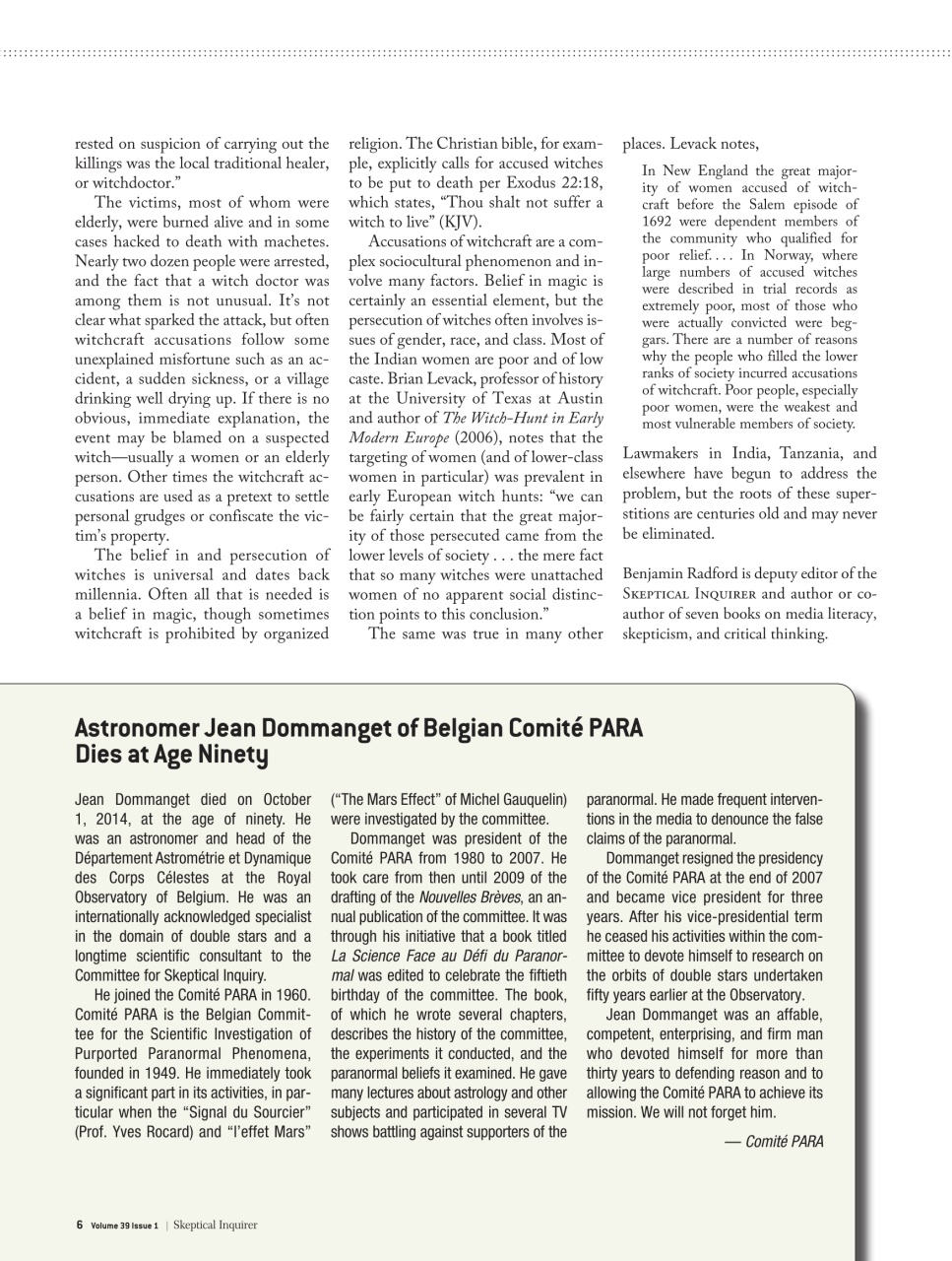 Skeptical Inquirer Preview Pages