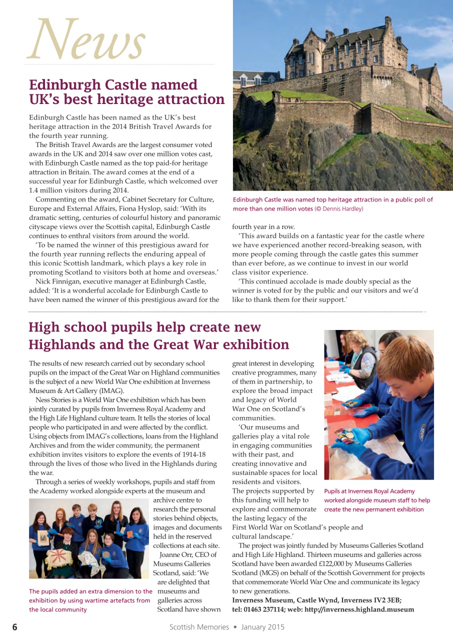 Scottish Memories Preview Pages