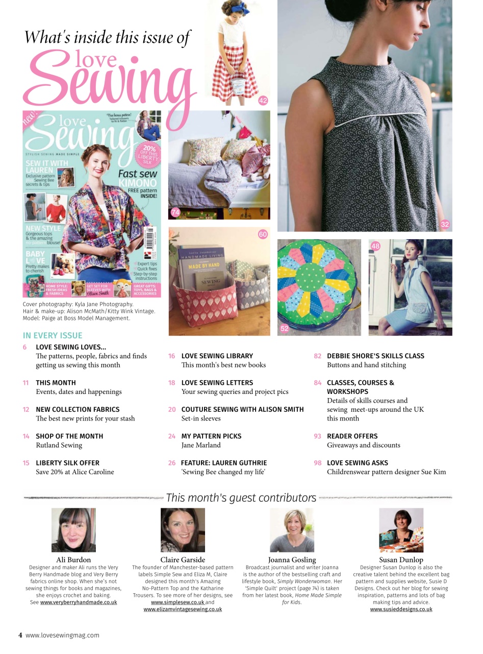 Love Sewing Preview Pages