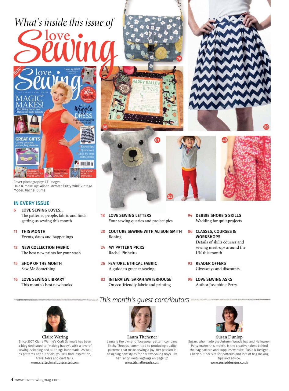 Love Sewing Preview Pages