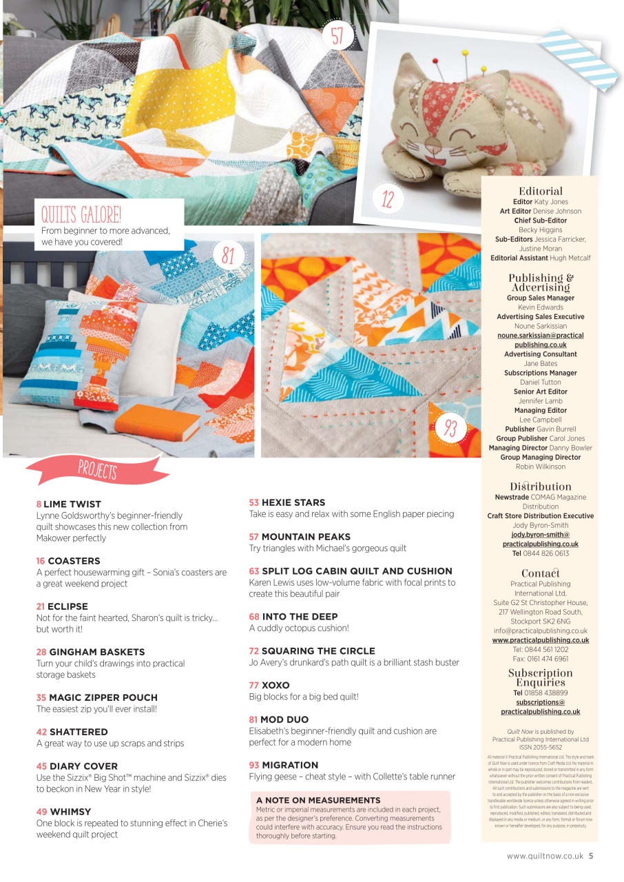 Quilt Now Preview Pages