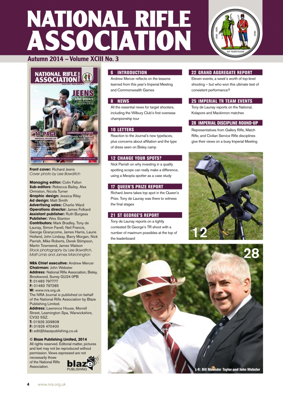 National Rifle Association Journal Preview Pages