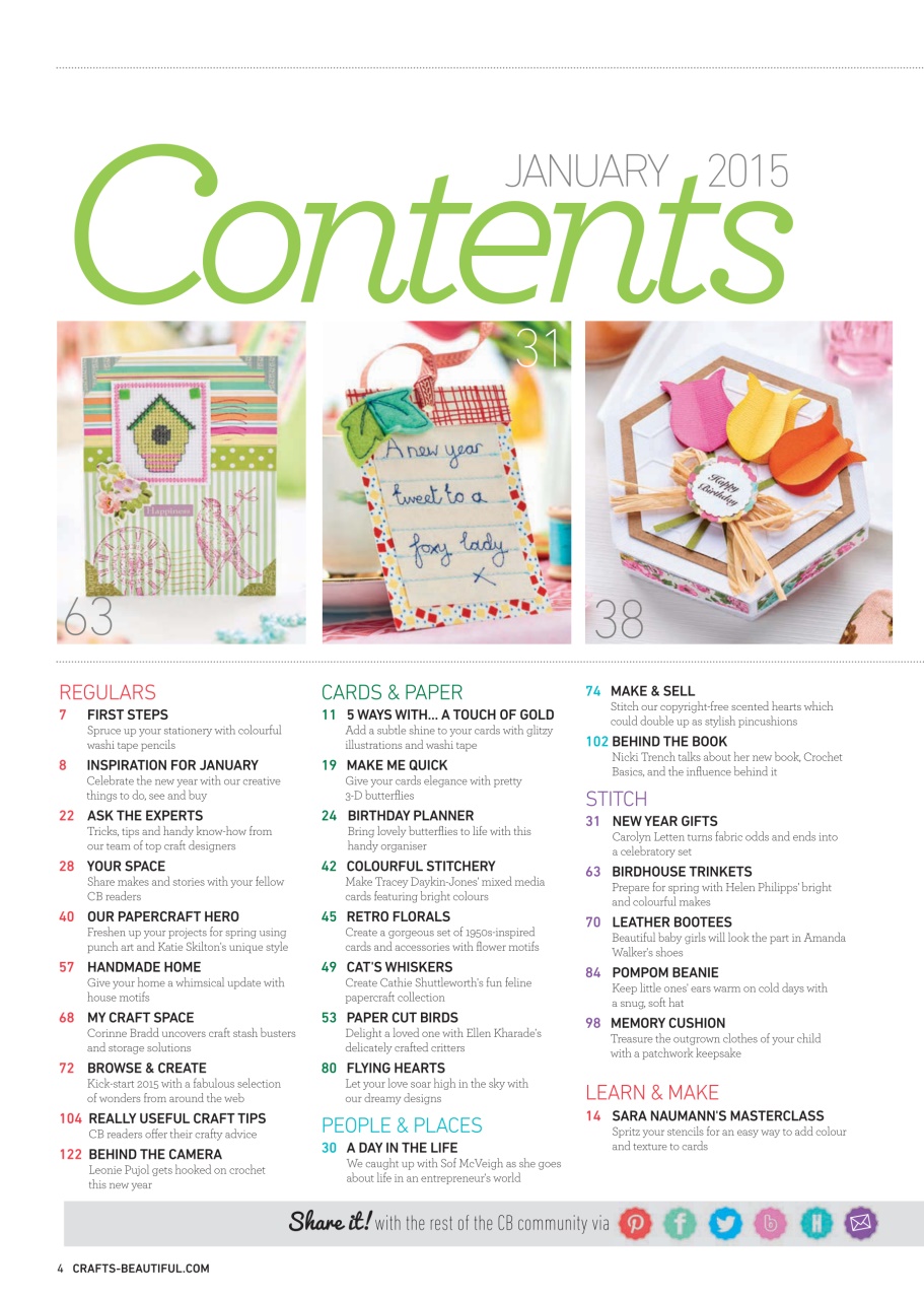 Crafts Beautiful Preview Pages