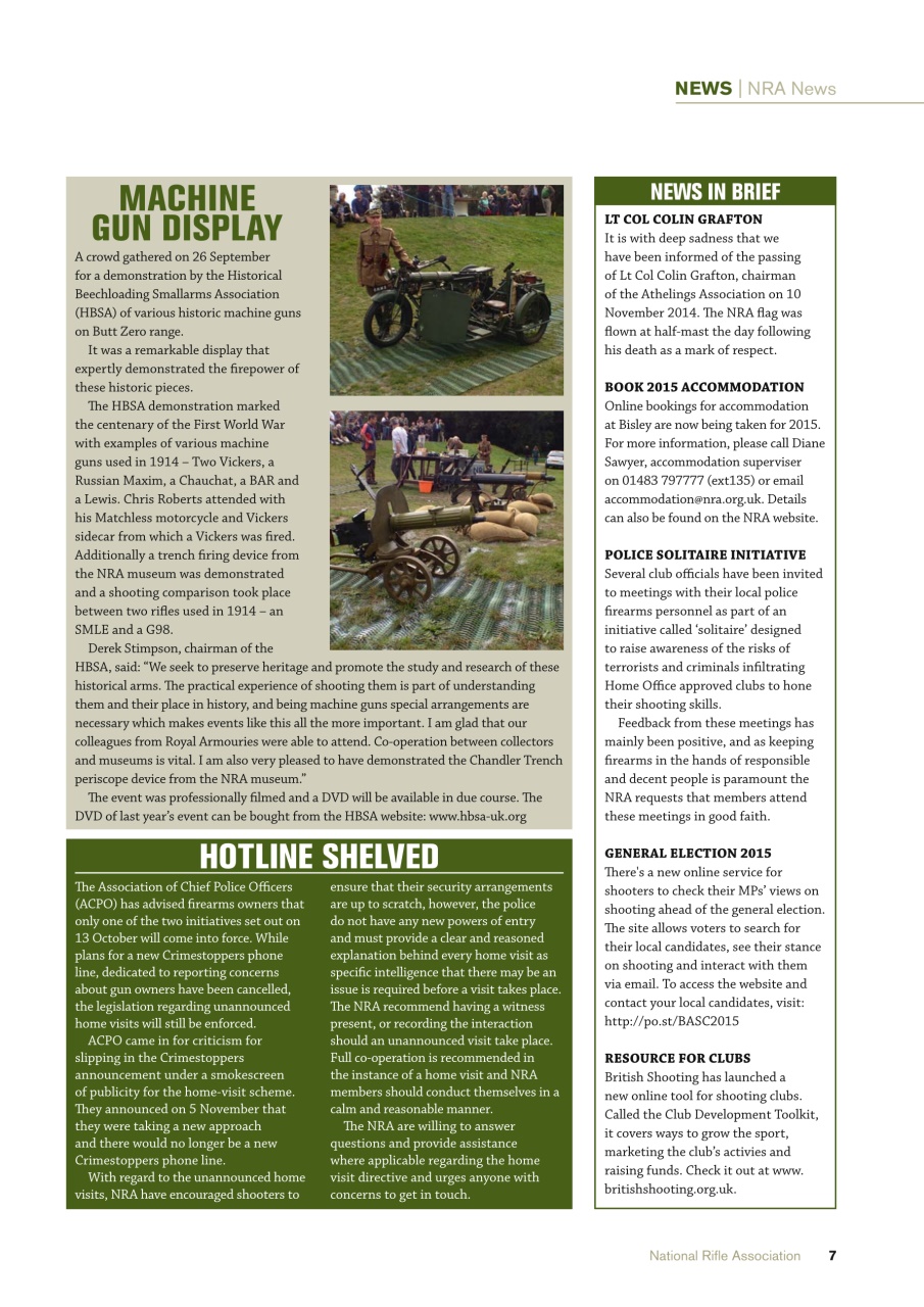 National Rifle Association Journal Preview Pages