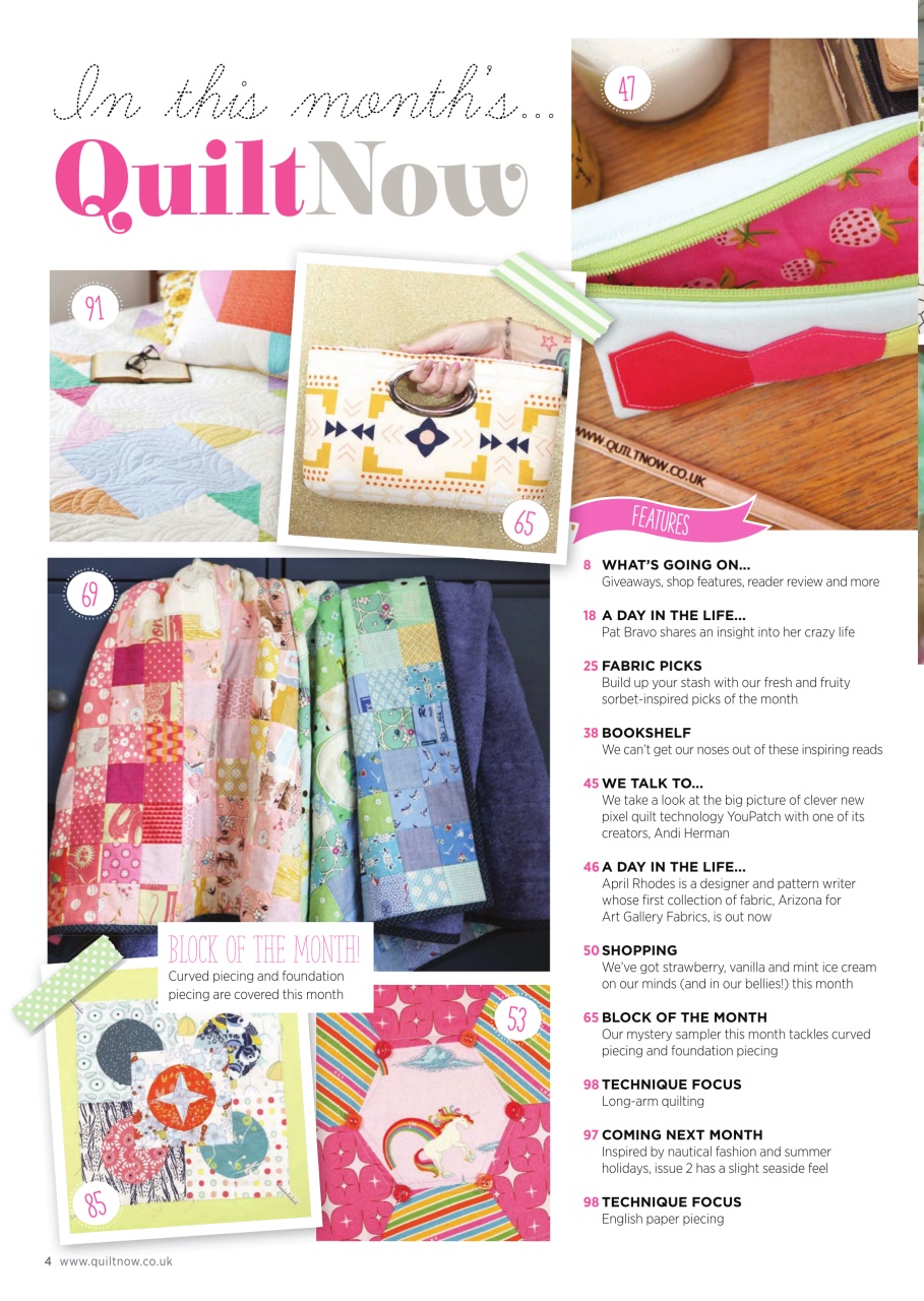 Quilt Now Preview Pages