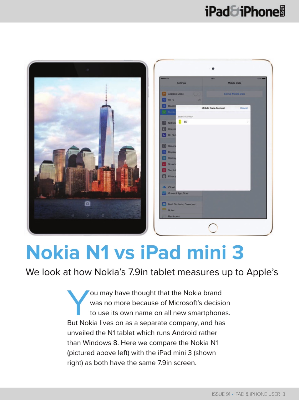 iPad and iPhone User Preview Pages