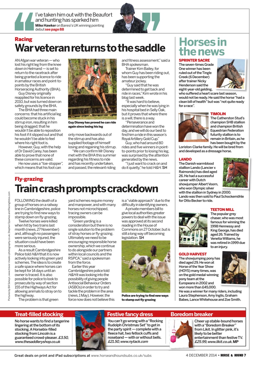 Horse & Hound Preview Pages