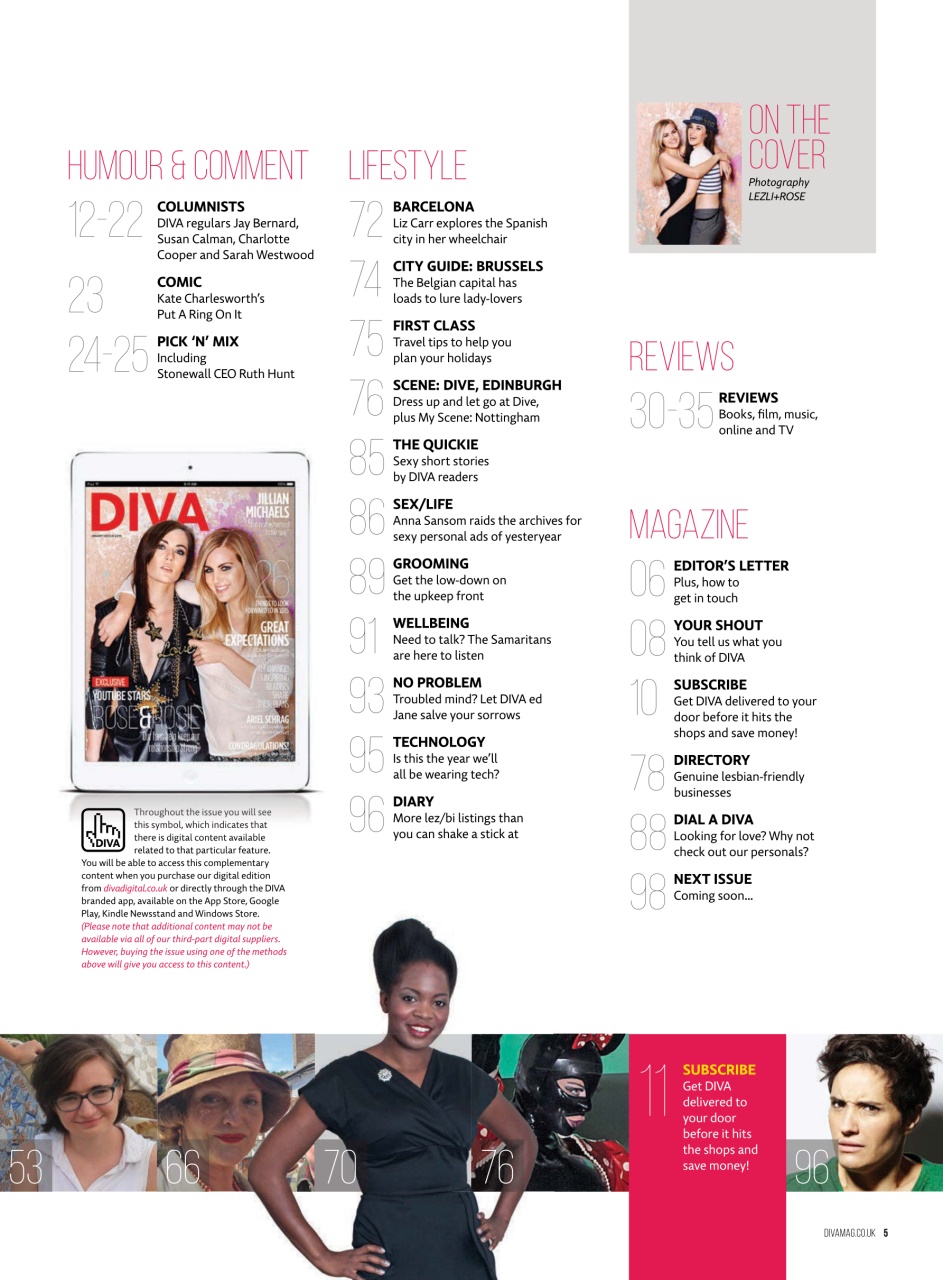 DIVA Magazine Preview Pages