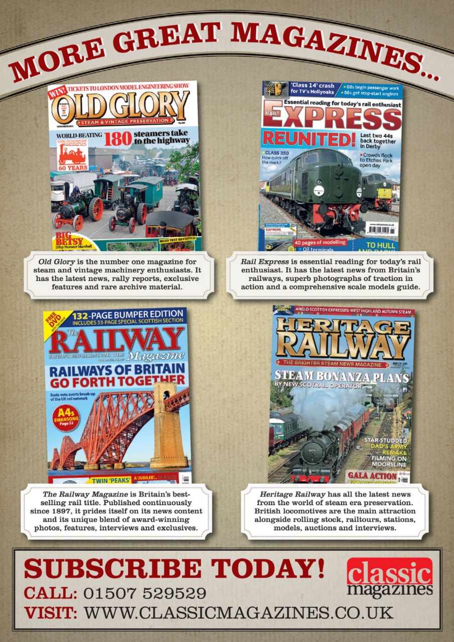Heritage Railway Preview Pages