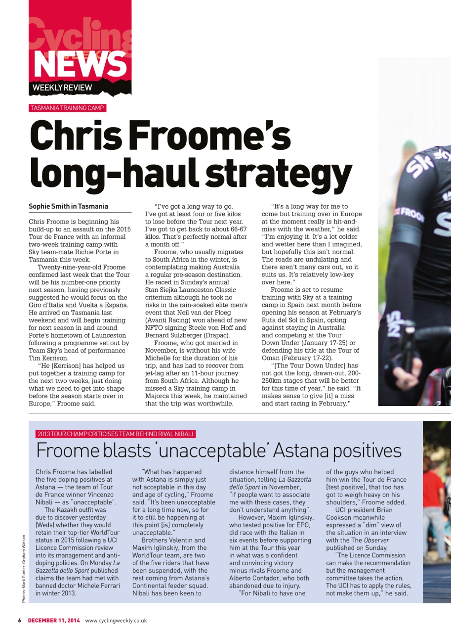 Cycling Weekly Preview Pages