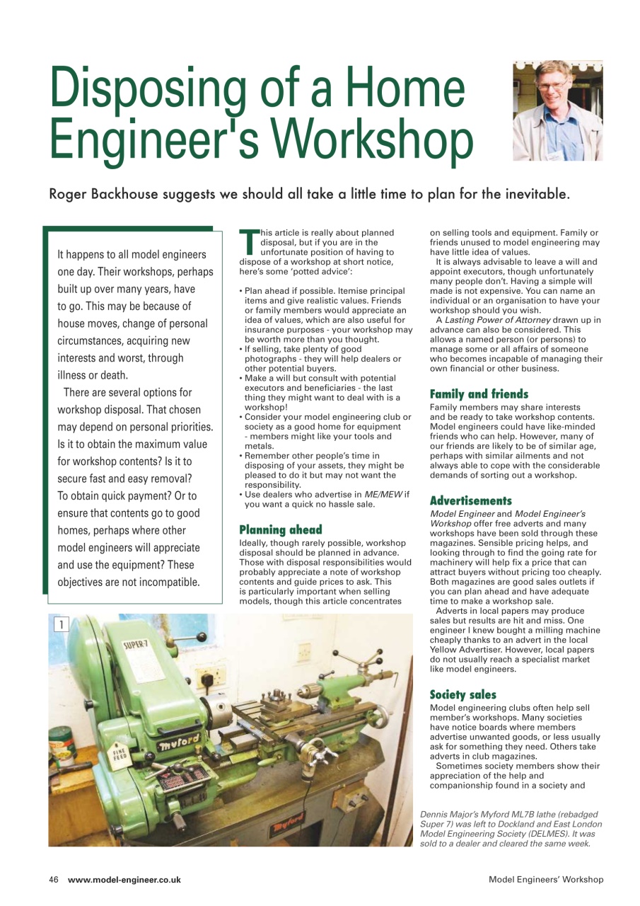 Model Engineer & Workshop Magazine Preview Pages