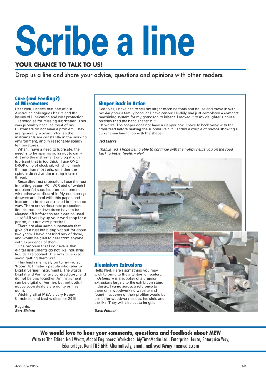 Model Engineer & Workshop Magazine Preview Pages