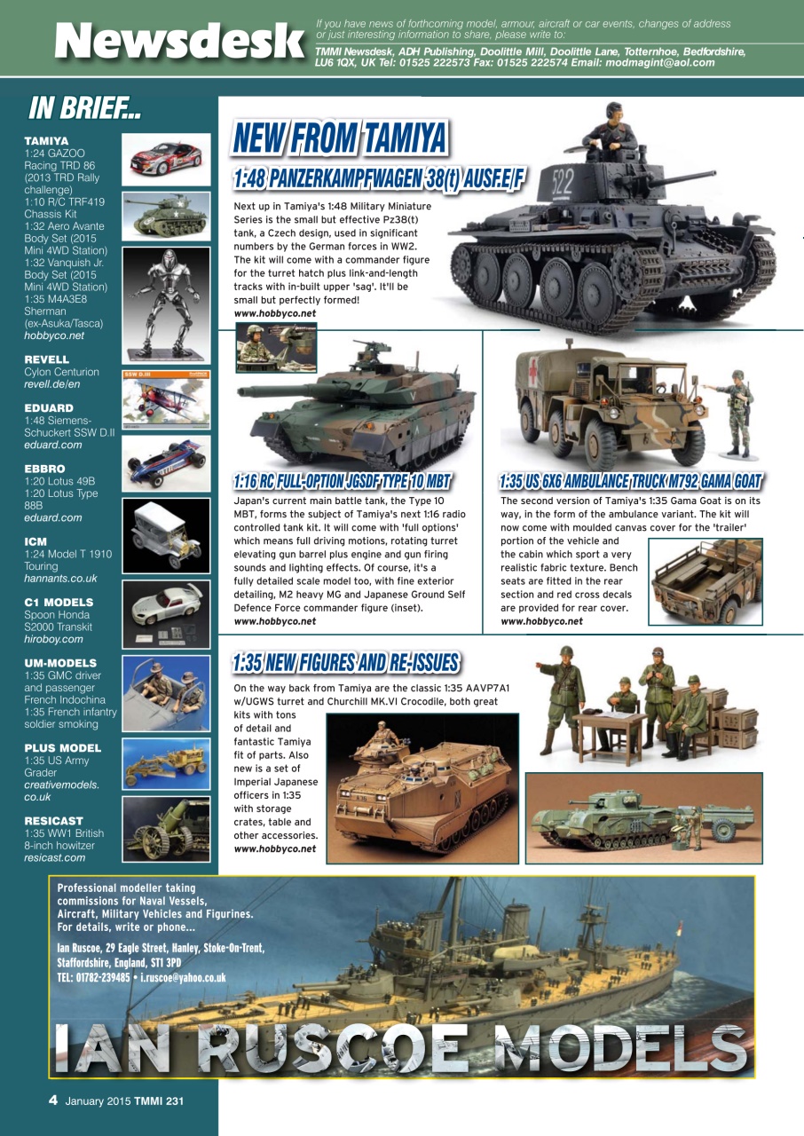 Tamiya Model Magazine Preview Pages