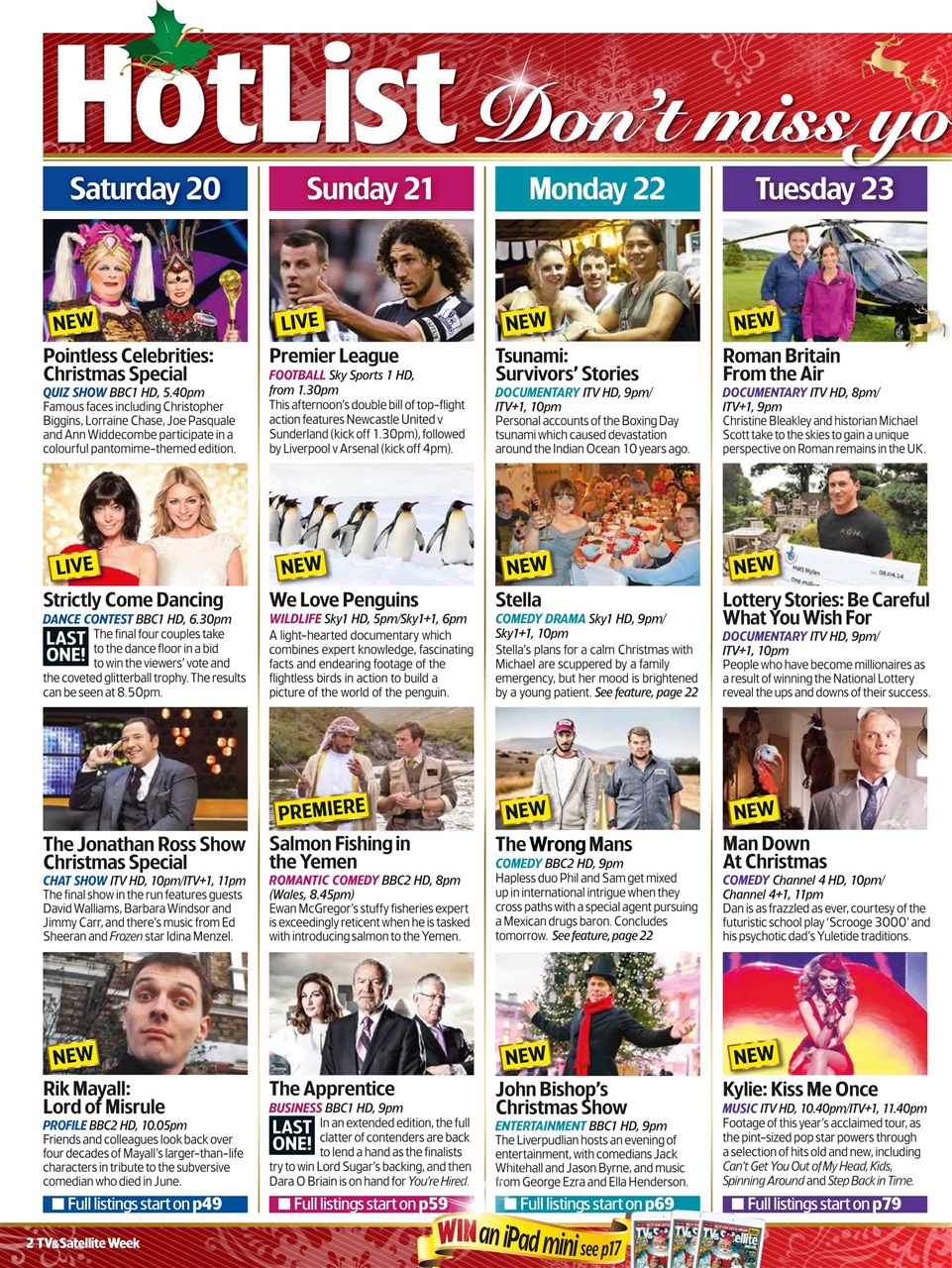 TV & Satellite Week Preview Pages