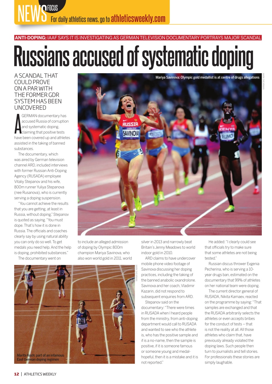 AW – Athletics Weekly Magazine Preview Pages